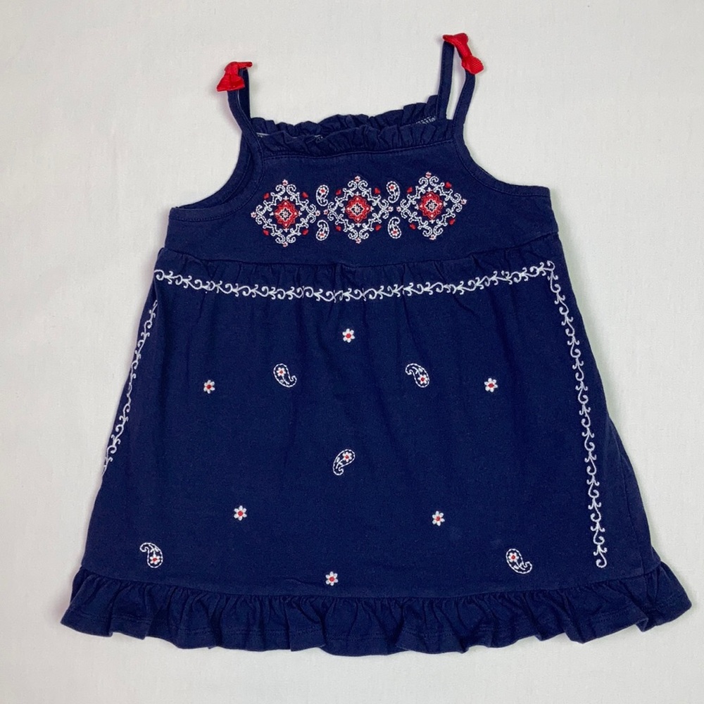 Hartstrings Girls’ Red White and Blue Tank Top